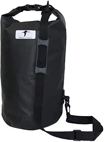 Red Loon Dry Bag - schwarzer Packsack 15 Liter, Seesack Packtasche LKW-Plane wasserdicht reißfest von Red Loon