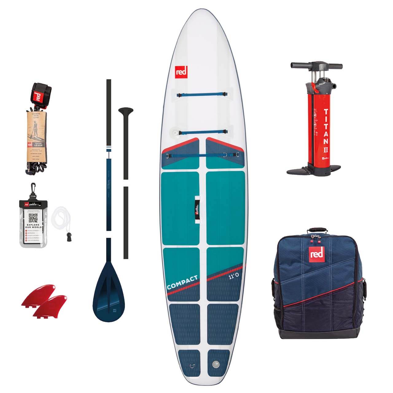 Red Paddle Compact 11 SUP-Set von Red Paddle Co}