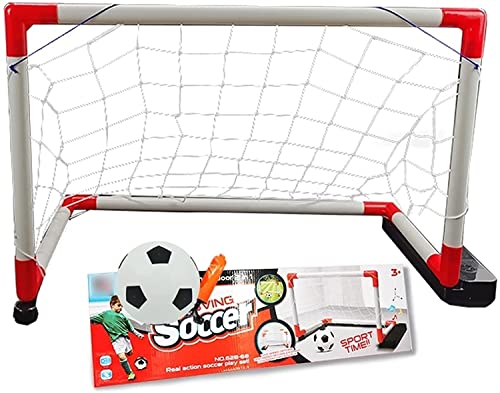 RedAeL Mini Tragbares Fußball-Trainingstor für Gartenkinder - Indoor-Fußballnetz - 1104 Buntes Mini-Fußballtor von RedAeL
