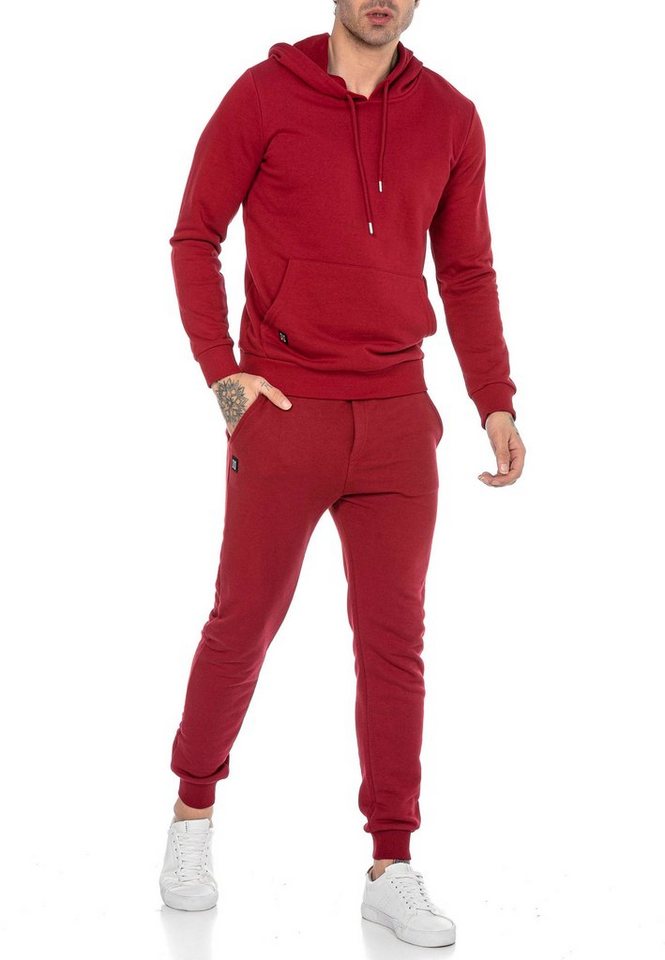 RedBridge Kapuzensweatshirt Red Bridge Herren Jogginganzug Set Hoodie Hose Premium Basic Premium Qualität von RedBridge