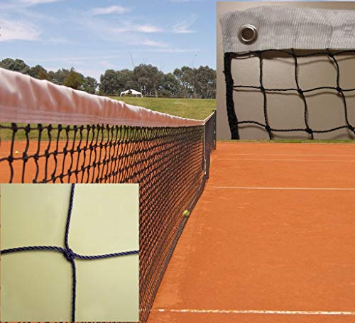 Tennisnetz für Doppel, 12,8 m - PE 2 mm - Hohe Qualität von Redes Deportivas On Line