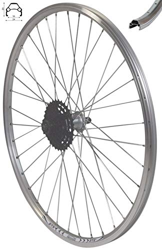 Redondo 27,5 Zoll Hinterrad Laufrad Felge TX500 Silber + 8 Fach Kassette von Redondo