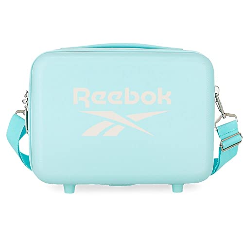 Anpassbare Reebok Roxbury Kulturtasche mit türkisfarbenem Schultergurt, 29 x 21 x 15 cm, starres ABS, 9,14 l, 0,63 kg von Reebok