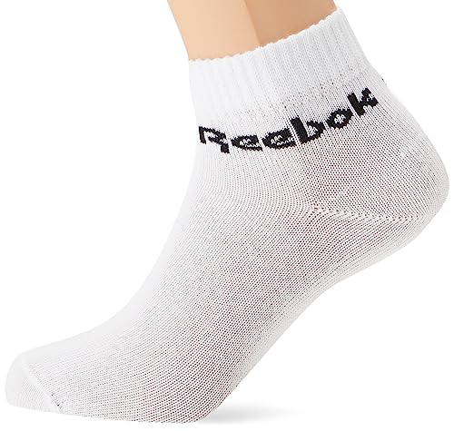 Reebok Act Core Ankle Sock 3P Socken, Unisex, Erwachsene, Weiß, S von Reebok