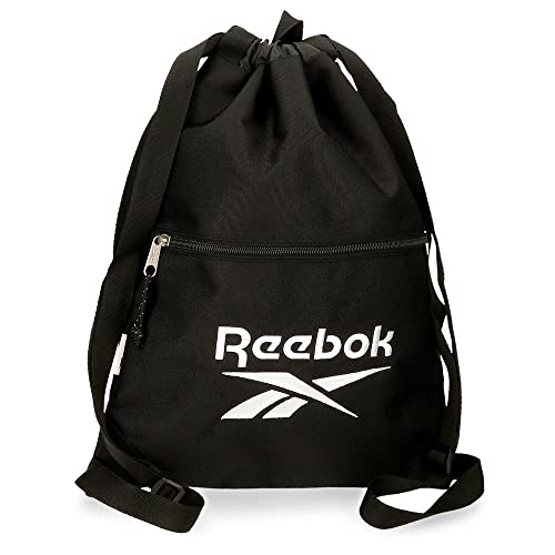 Reebok Boston Bag Rucksack mit Reißverschluss Schwarz 35x46 cm Polyester von Reebok