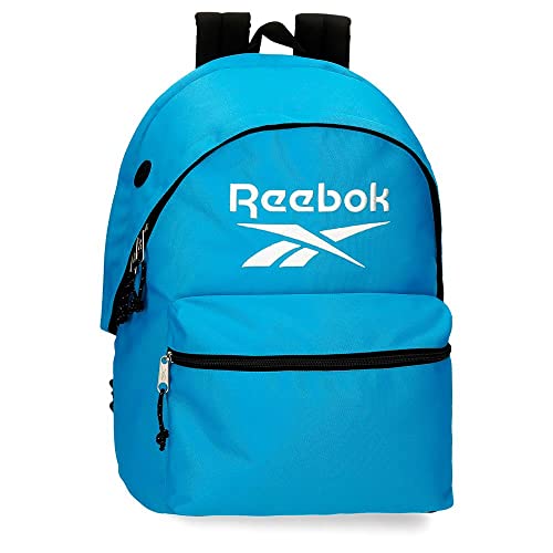Reebok Boston Laptop-Rucksack mit zwei Fächern, 15,6 Zoll, Blau, 31 x 44 x 17,5 cm, Polyester, 23,87 l von Reebok