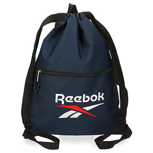 Reebok Boston Bag Rucksack mit Reißverschluss Blau 35x46 cm Polyester von Reebok