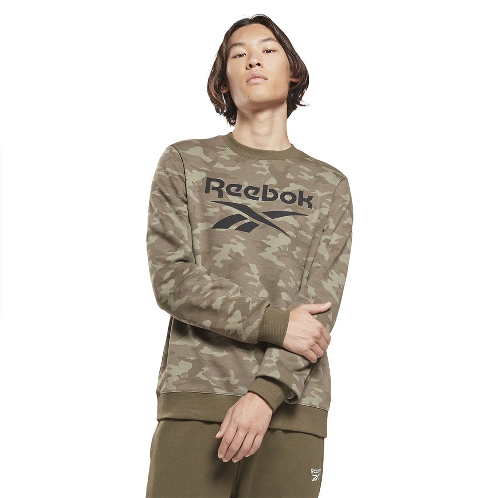 Reebok Camo Crew Sweatshirt Grün L Mann von Reebok