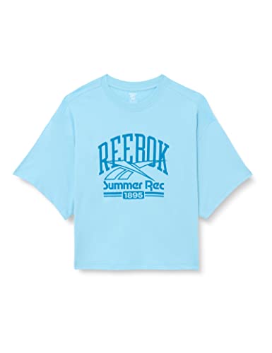 Reebok Damen Graphic T-Shirt, Lila, L, violett, XS von Reebok