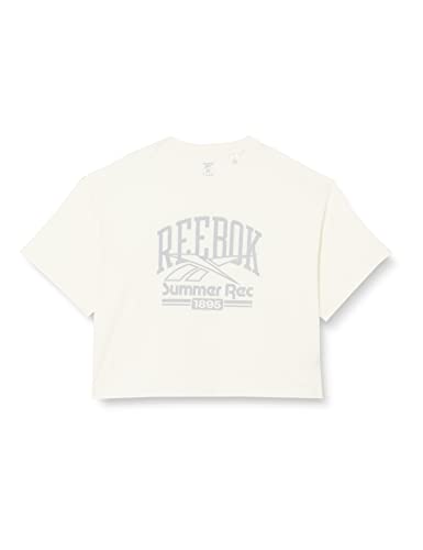 Reebok Damen Graphic T-Shirt, weiß, L, weiß, Large von Reebok