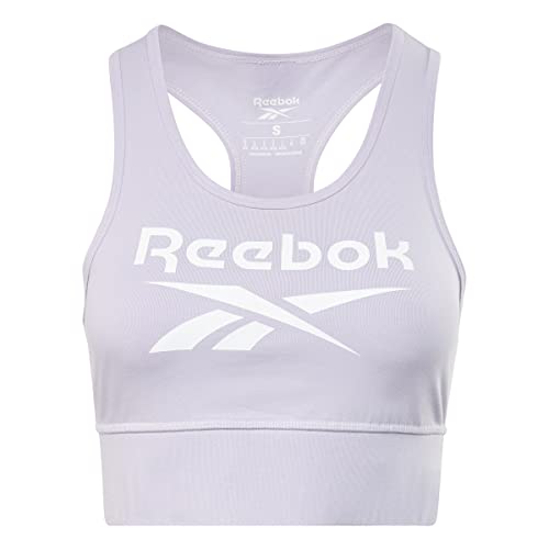 Reebok Damen Identität' Sport-BH, Lila Oase, XL von Reebok