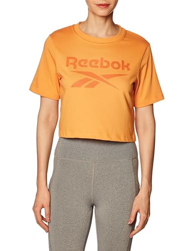 Reebok Damen Identity Crop T-Shirt, Lila, XS, violett, Small von Reebok