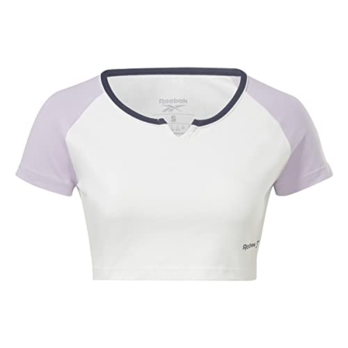 Reebok Damen Identity Crop T-Shirt, weiß, XL, weiß, Large von Reebok
