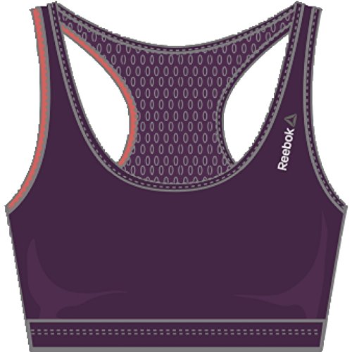 Reebok Damen RE Bra Sportliche Büstenhalter, violett (PACPRP), 2XS von Reebok