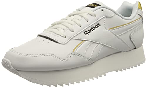 Reebok Damen ROYAL Glide Ripple Doub Sneaker,Mwhite/black/gold met.,37.5 EU von Reebok