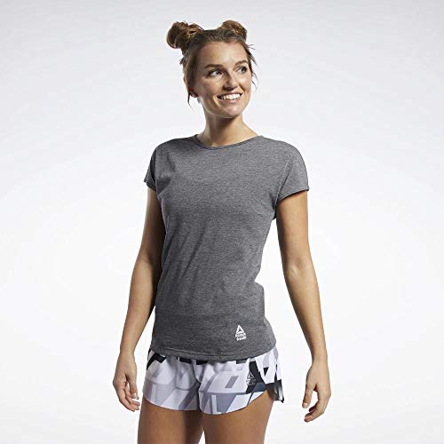 Reebok Damen Rc Activchill + Cotton Tee Kurzärmeliges T-Shirt, schwarz, XS von Reebok