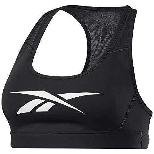 Reebok Damen S Hero Racer Pad Bra-Read Sport-BH, Schwarz, L von Reebok