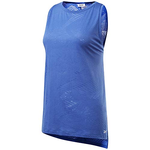 Reebok Damen Ts Burnout Tank Top, blau, XS von Reebok