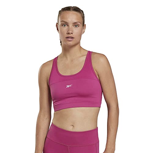 Reebok Damen Workout Ready Mesh Bralette Sport-BH, Semi Proud Pink, L von Reebok