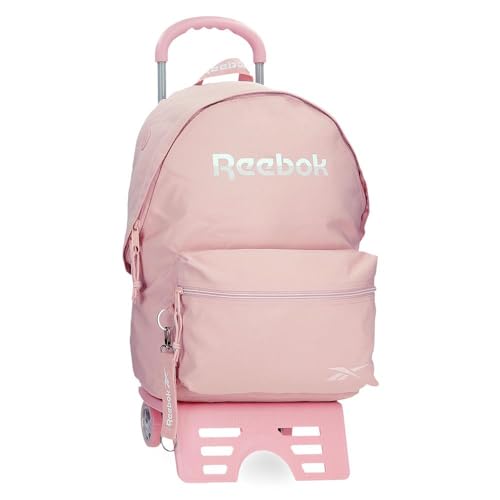 Reebok Glen Schulrucksack mit Trolley, Rosa, 31 x 44 x 17,5 cm, Polyester, 23,87 l, von Joumma Bags, Rosa, Schulrucksack mit Trolley von Reebok