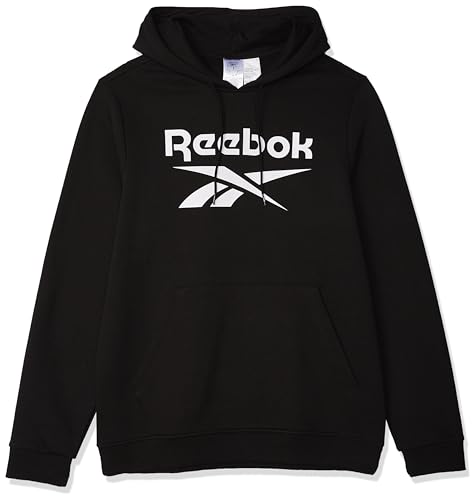 Reebok Herren Big Stacked Logo Sweatshirt, Schwarz, XL, Schwarz, XL von Reebok