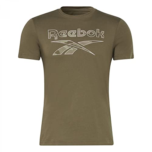 Reebok Herren Identity Camo T-Shirt, Armee-grün, L von Reebok