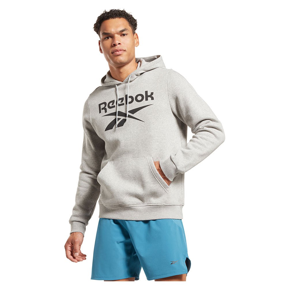 Reebok Identity Fleece Stacked Logo Pullover Sweatshirt Grau 2XL Mann von Reebok