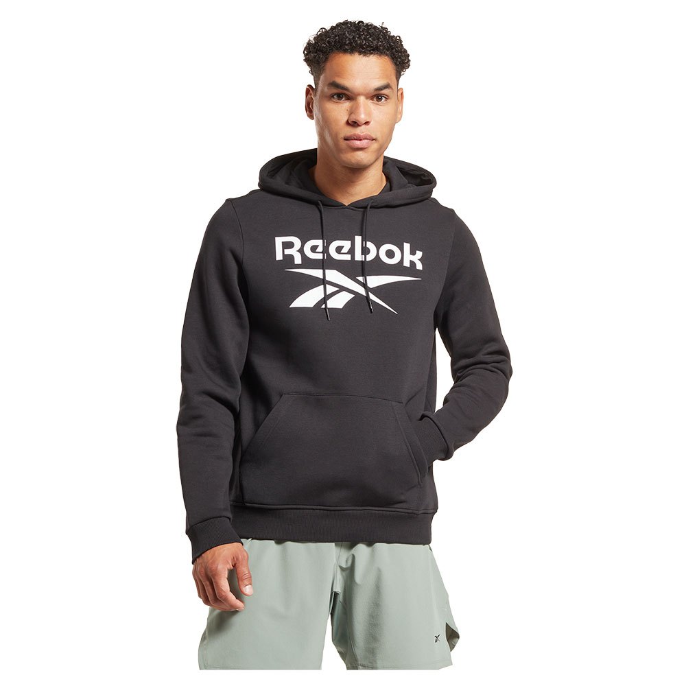 Reebok Identity Fleece Stacked Logo Pullover Sweatshirt Schwarz 2XL Mann von Reebok
