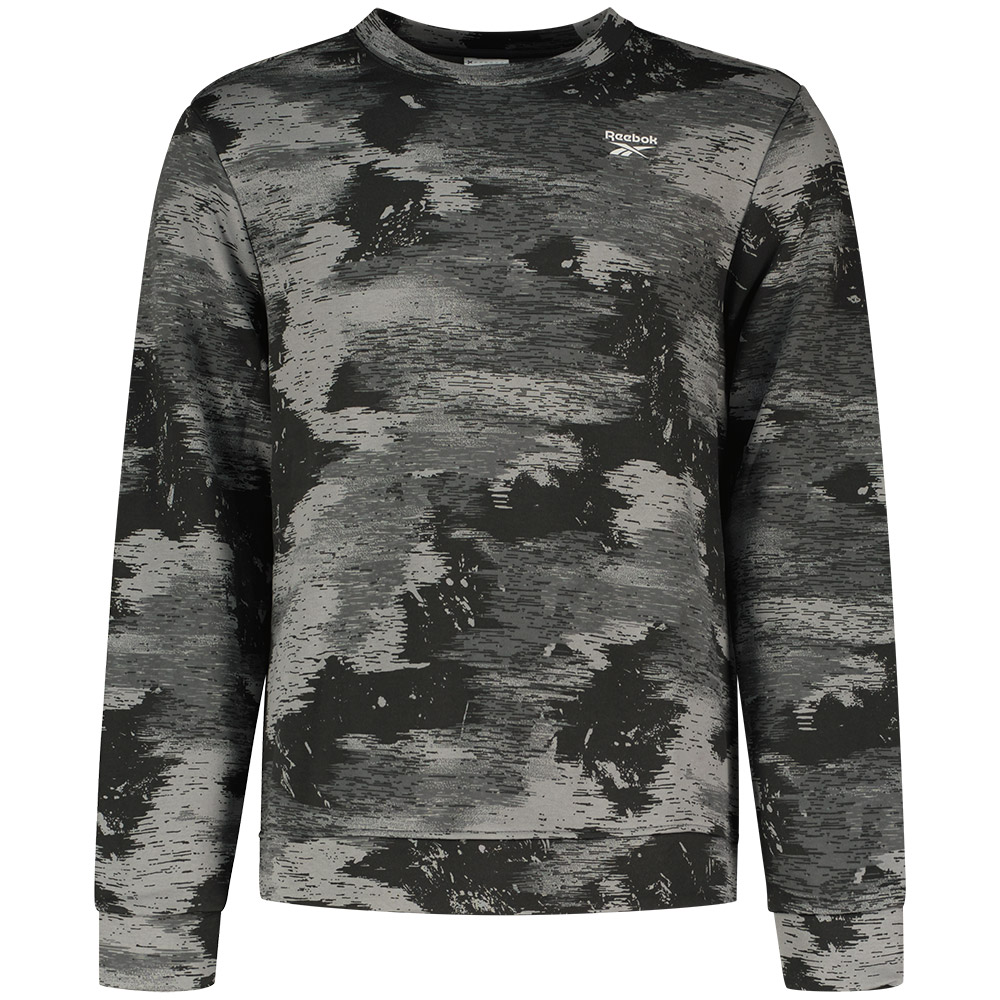 Reebok Identity Modern Camo Fleece Crew Sweatshirt Grau S Mann von Reebok