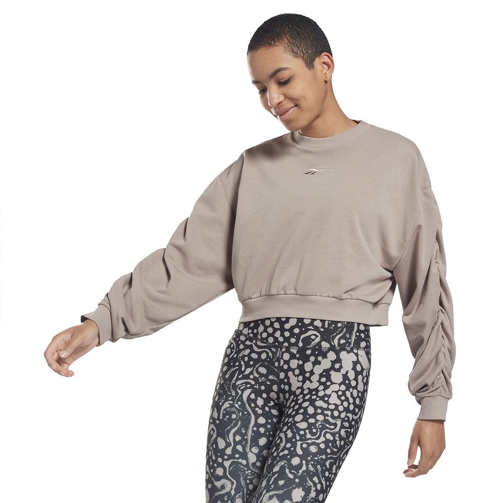 Reebok Knit Fashion Cover Up Sweatshirt Grau L Frau von Reebok