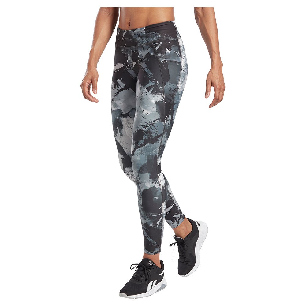 Reebok Lux Allover Print Bold Leggings Schwarz XS / Regular Frau von Reebok