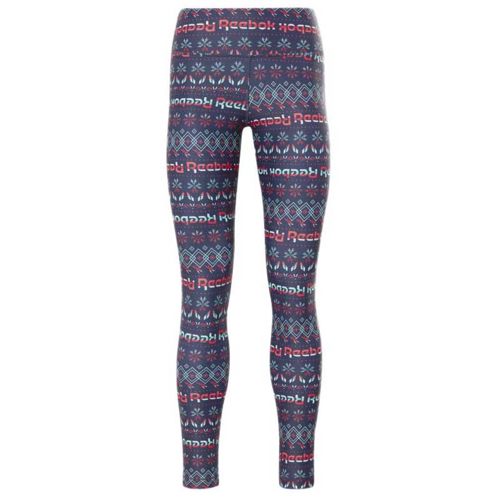 Reebok Lux Bold Holid Tight Blau M Frau von Reebok