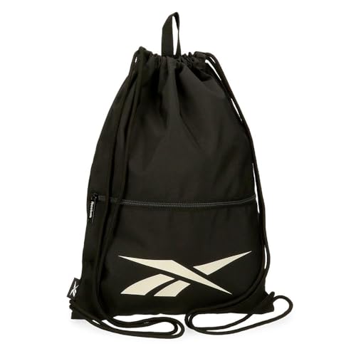 Reebok Malden Rucksack mit Reißverschluss, Schwarz, 35 x 46 cm, Polyester von Joumma Bags, Schwarz, Talla única, Rucksack mit Reißverschluss von Reebok