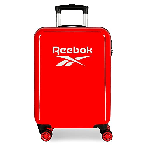 Reebok Maveryck Kabinenkoffer Rot 38 x 55 x 20 cm Starres ABS Seitliches Zahlenschloss 34 L 2,86 kg 4 Doppelräder Handgepäck von Reebok