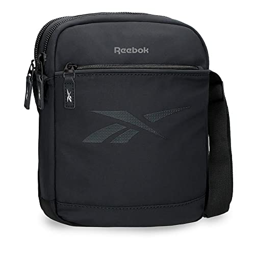 Reebok Newport Tablet Bag Umhängetasche Zwei Fächer schwarz 22x27x8 cm Polyester von Reebok