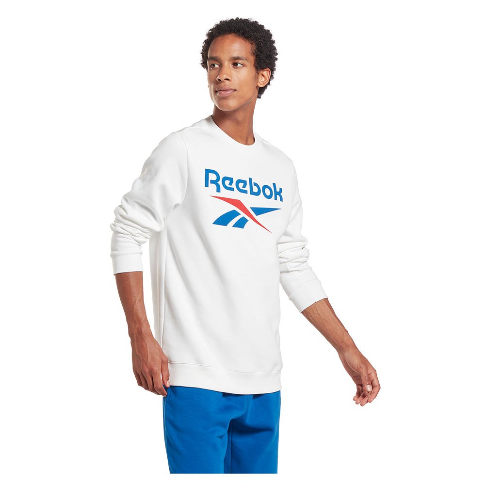 Reebok Ri Flc Big Logo Crew Sweatshirt Weiß S Mann von Reebok