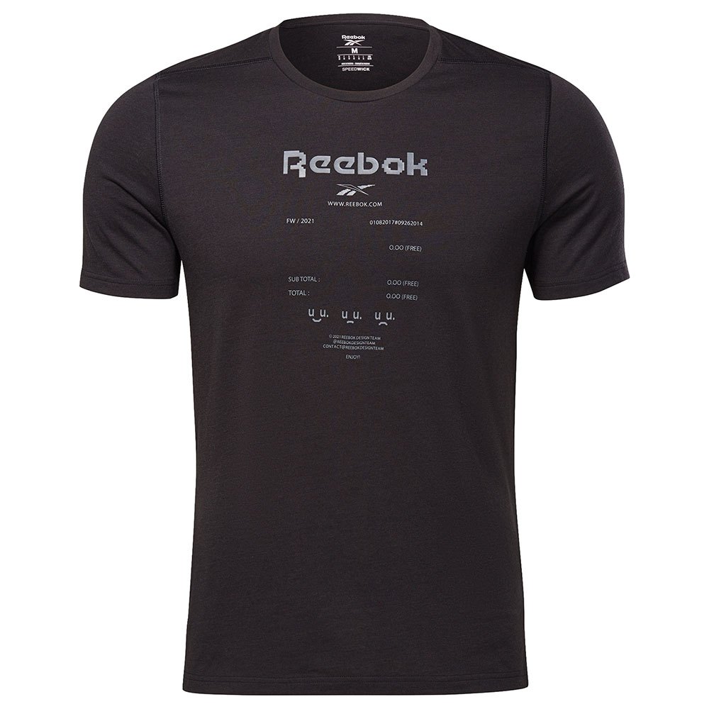 Reebok Speedwick Move Short Sleeve T-shirt Schwarz XS Mann von Reebok