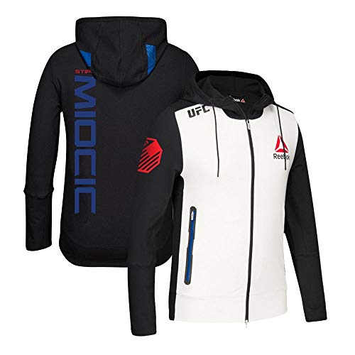 Reebok Stipe Miocic UFC Fight Kit Full-Zip Official Black Walkout Hoodie von Reebok