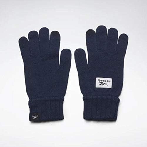 Reebok Te Knitted Gloves Handschuhe, Blau (Vecnav), M von Reebok