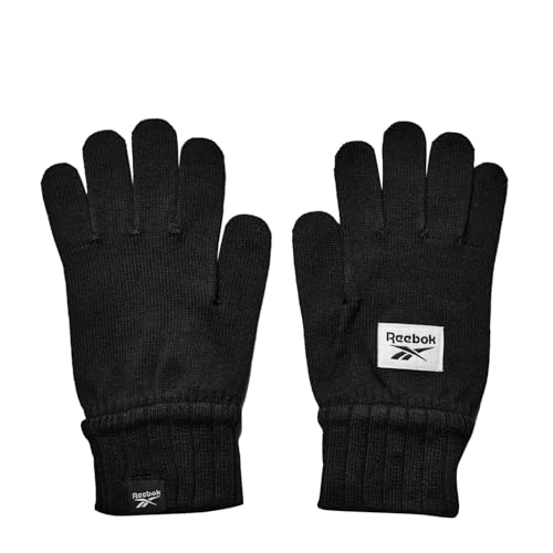 Reebok Te Knitted Gloves Handschuhe, Schwarz, M von Reebok