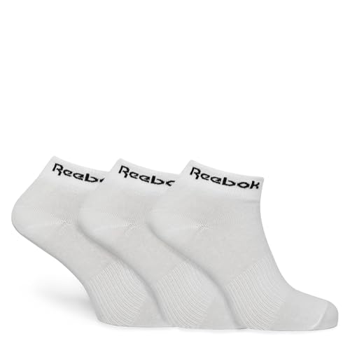 Reebok Unisex Act Core 3p Ankle Socks, Weiß, M EU von Reebok