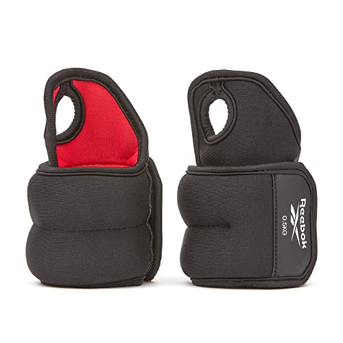 Reebok Unisex Handgelenk-gewichte - 0.5kg Handgelenk Gewichte 0 5Kg, Schwarz, 0.5 KG EU von Reebok