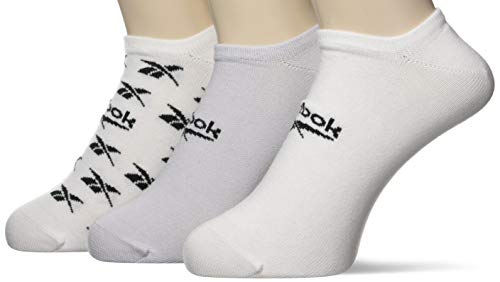 Reebok Unisex Socken Cl Fo Invisible Sock 3P, White/Lgsogr/White, GG6678, L von Reebok