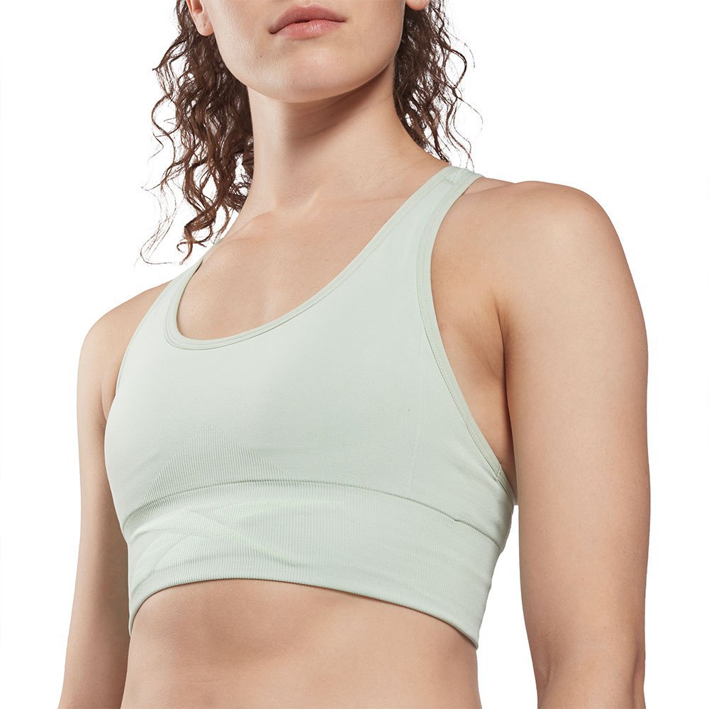 Reebok Wor Seamless Sports Bra Grün L Frau von Reebok