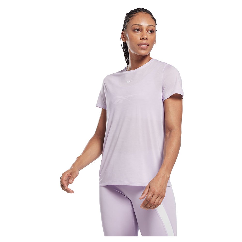 Reebok Workout Ready Activchill Short Sleeve T-shirt Lila S Frau von Reebok