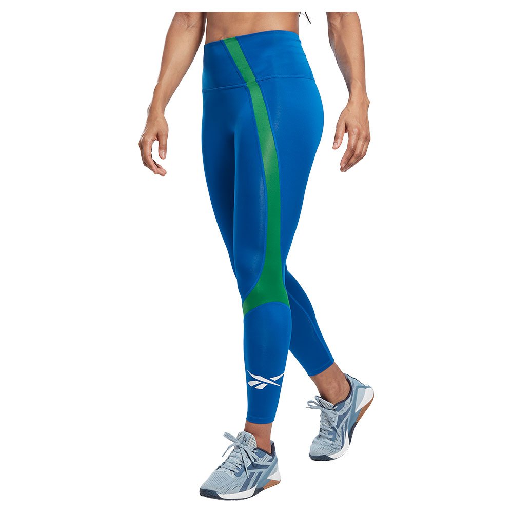 Reebok Workout Ready Vector Leggings Blau XS / Regular Frau von Reebok