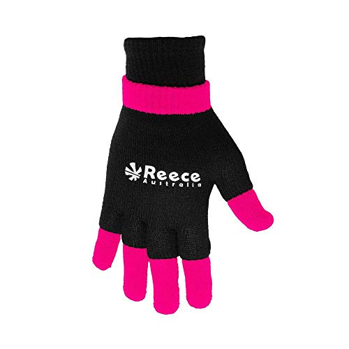Reece Knitted Ultra Feldhandschuh 2 in 1 Hockey schwarz-pink Black/pink, Junior von Reece Australia