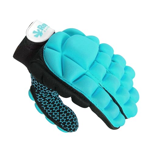 Reece Hockey Handschuh - Komfort Full Finger Handschuh - Silikonstollen für Besseren Griffe und Vollständigen Schutz - Linkshandschuh - Weiß - Größe XXS von Reece
