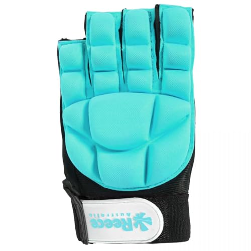 Reece Hockey Handschuh - Komfort halbe Fingerhandschuh - Silikonstollen für Einen Besseren Griffe und Vollständigen Schutz - Linkshandschuh - Hockey Handschuhe Kinder - Weiß - Größe XS von Reece