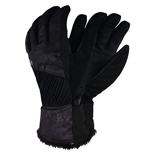 Dare 2b Damen Merit Waterproof & Breathable Thinsulate Lined & Insulated Ski & Snowboard Glove with Textured PU Palm and Fingertips Handschuhe, Schwarz, m von Regatta